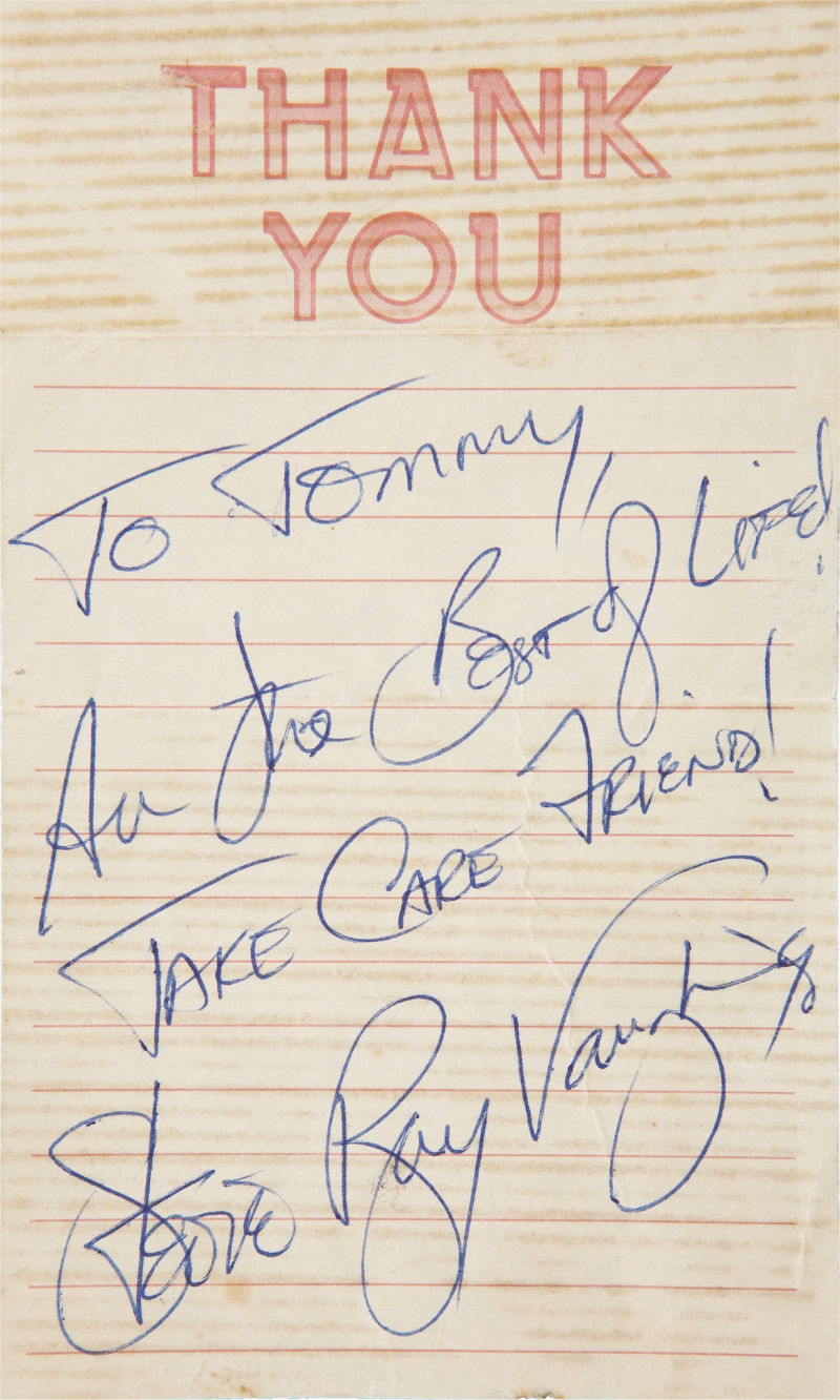 Stevie Ray Vaughan Autograph