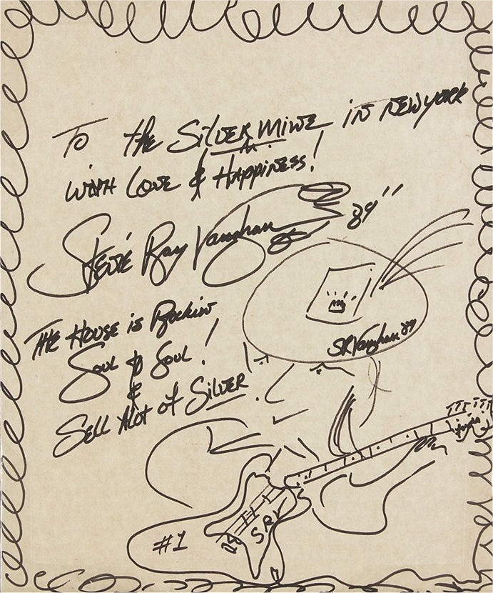 Stevie Ray Vaughan Autograph