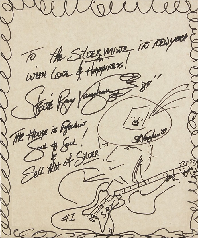 Stevie Ray Vaughan Autograph