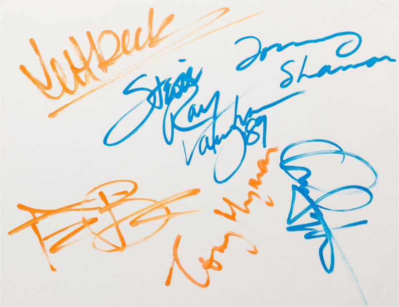 Stevie Ray Vaughan Autograph