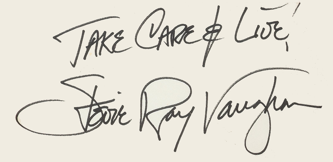 Stevie Ray Vaughan Autograph