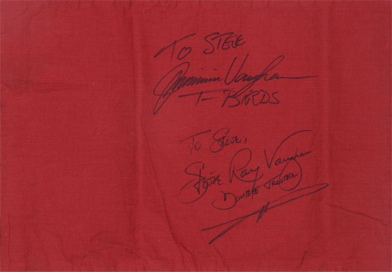 Stevie Ray Vaughan Autograph
