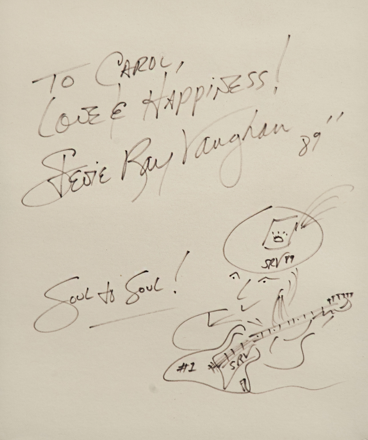Stevie Ray Vaughan Autograph