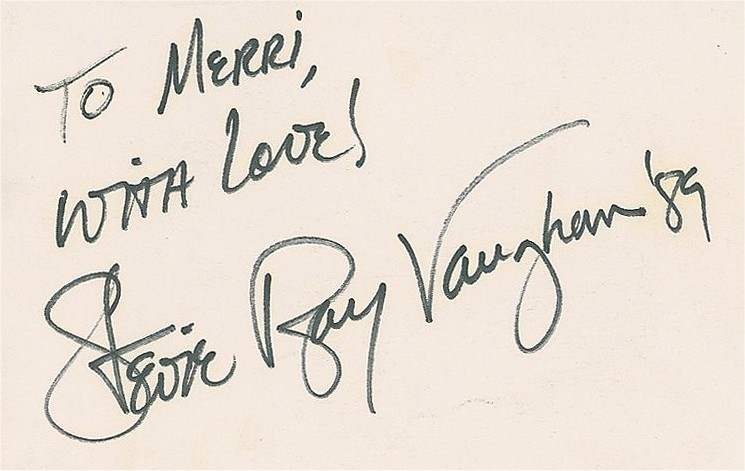 Stevie Ray Vaughan Autograph