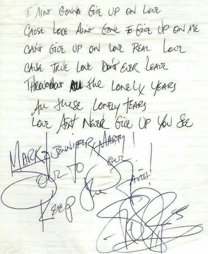 Stevie Ray Vaughan Autograph