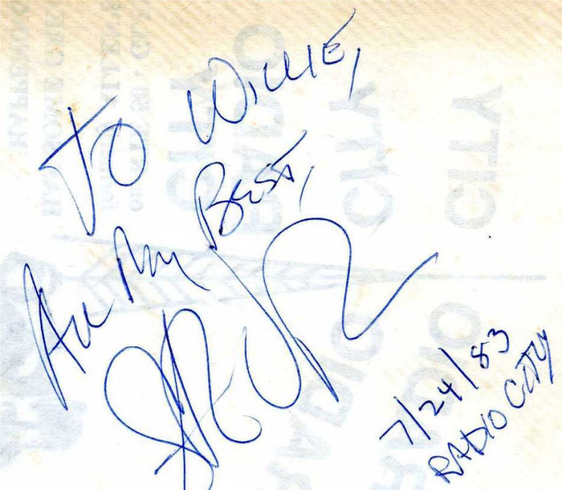 Stevie Ray Vaughan Autograph