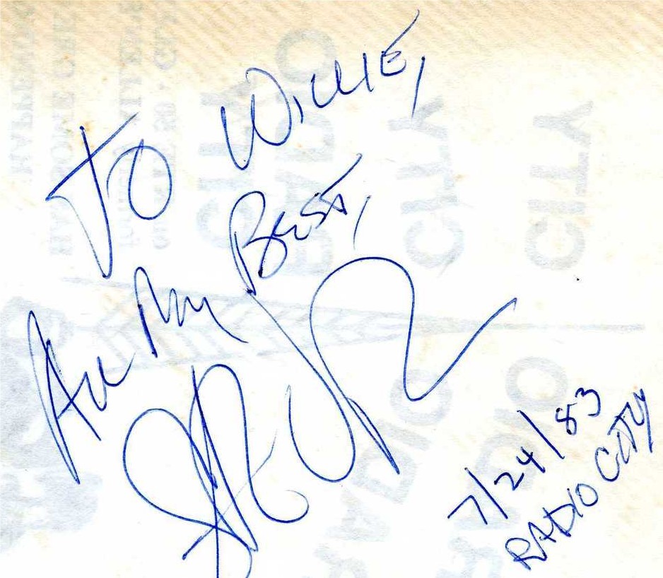 Stevie Ray Vaughan Autograph