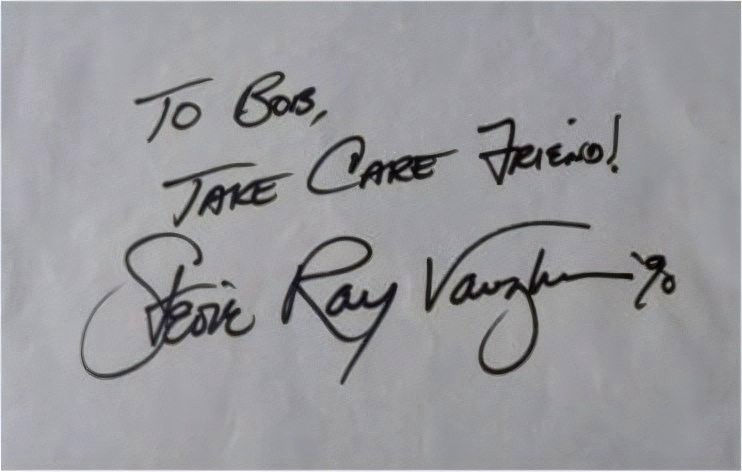 Stevie Ray Vaughan Autograph