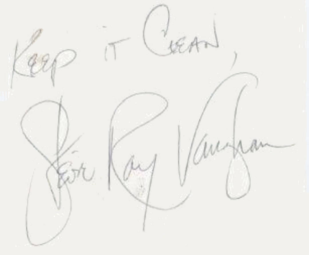 Stevie Ray Vaughan Autograph