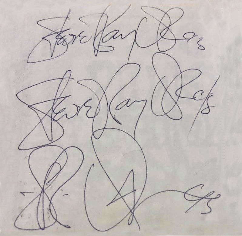 Stevie Ray Vaughan Autograph