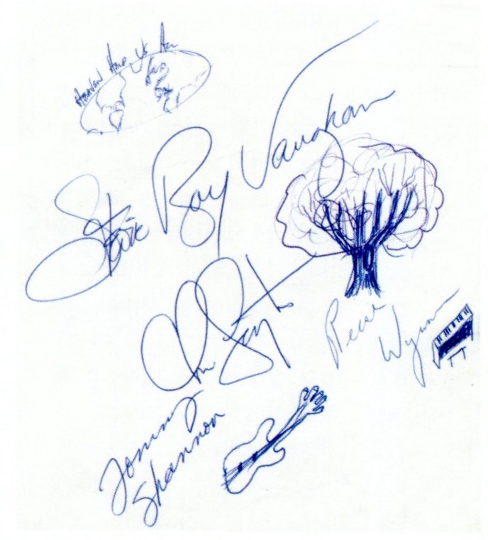 Stevie Ray Vaughan Autograph