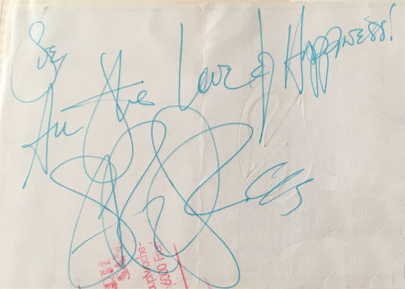 Stevie Ray Vaughan Autograph