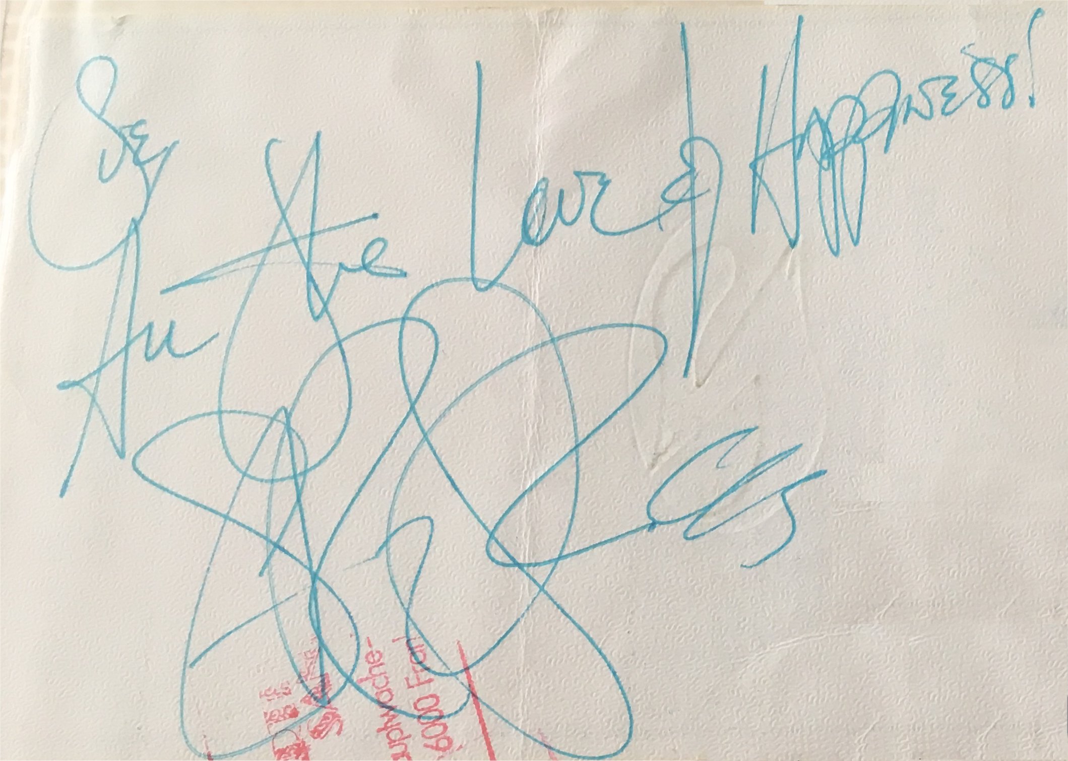 Stevie Ray Vaughan Autograph
