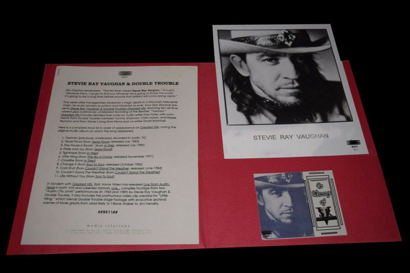 Stevie Ray Vaughan Greatest Hits Press Pack