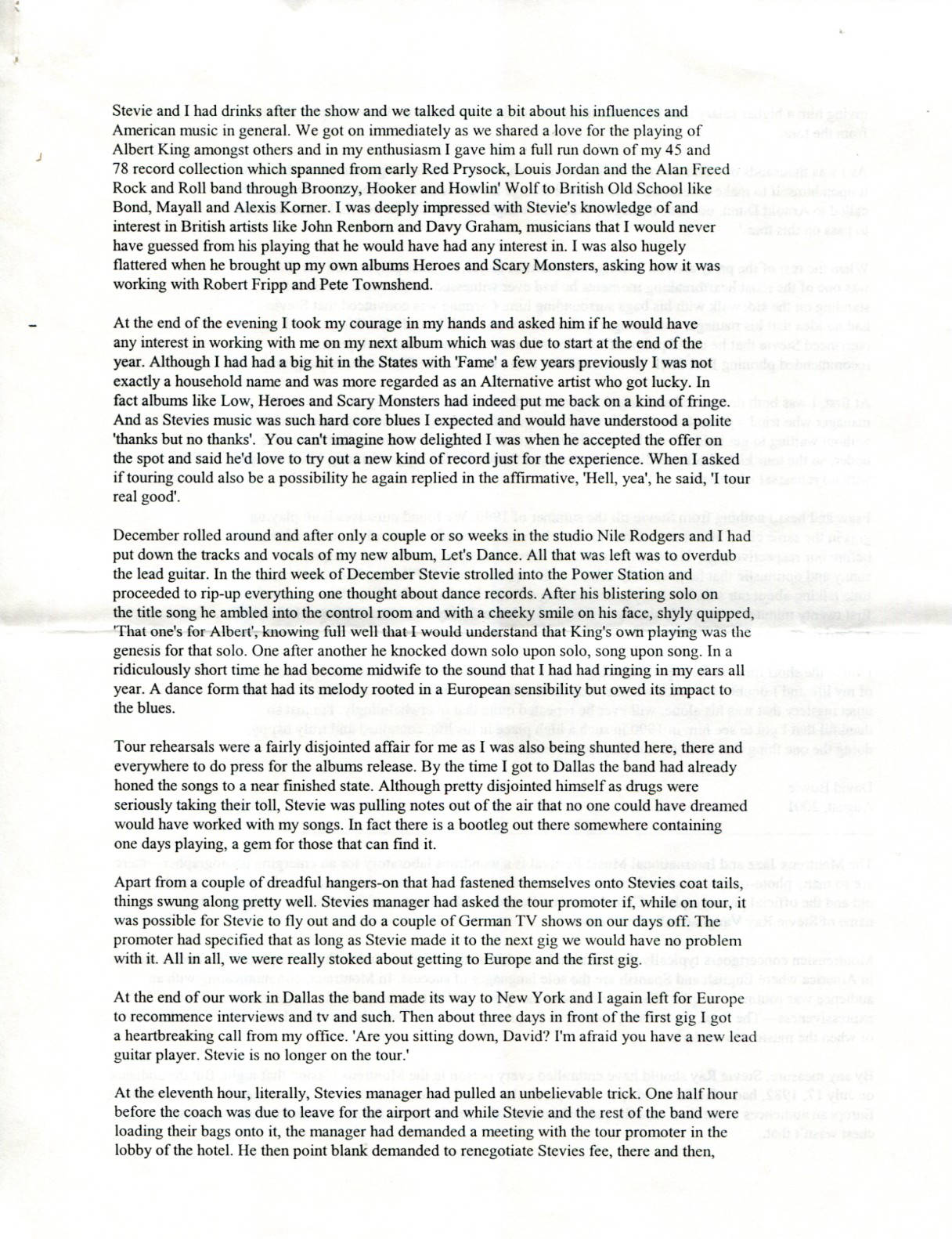 Live at Montreux Press Release