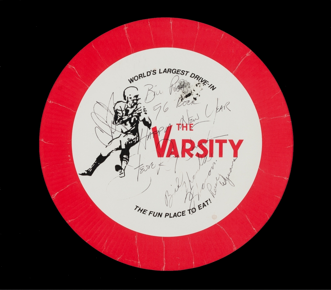 Stevie Ray Vaughan Signed Paper Plate