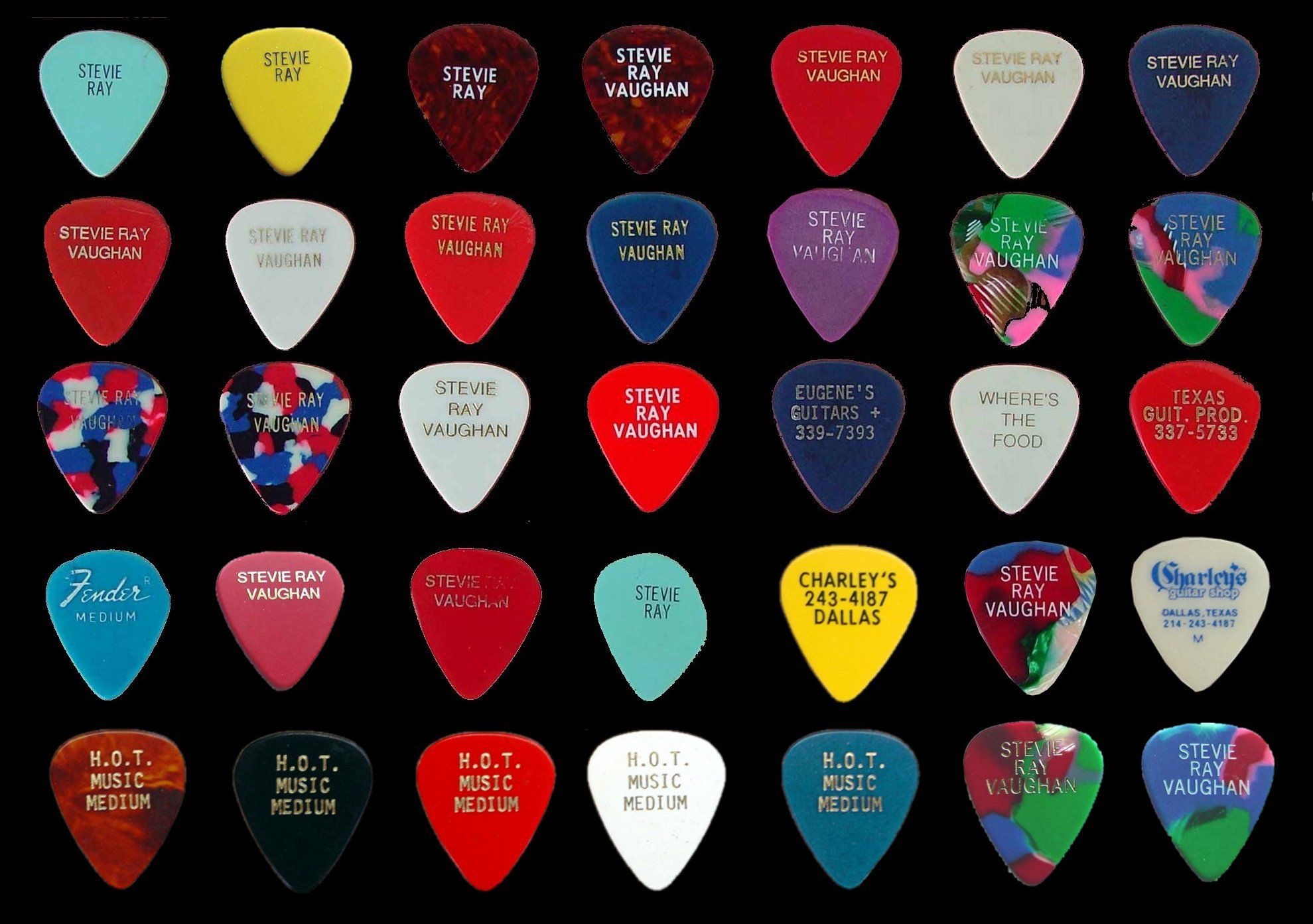 SRV Guitar Picks