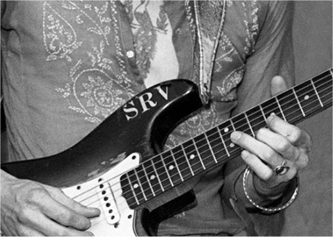 Stevie Ray Vaughan Guitar Decal