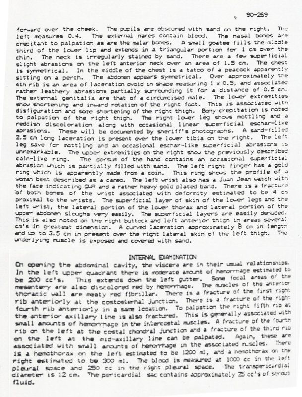 Stevie Ray Vaughan Autopsy Report